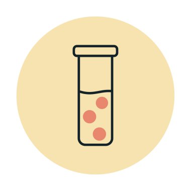 test tüpü modern simge vektör çizimi