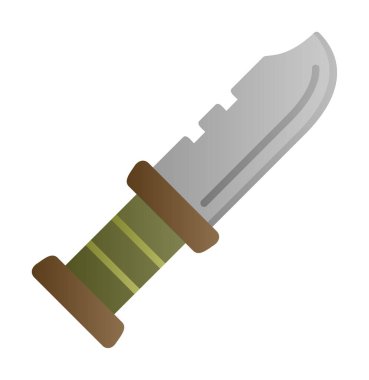 askeri bıçak ikonu vektör illüstrasyon sembolü tasarımı