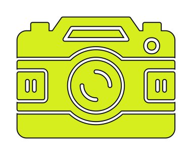 fotoğraf makinesi ikon vektör illüstrasyonu                      