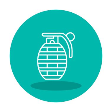 El bombası simgesi, vektör illüstrasyonu