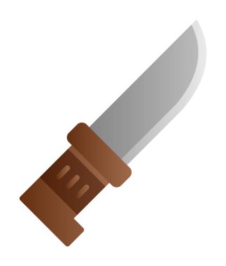 Beyaz arka plan üzerinde izole bıçak simge vektör  