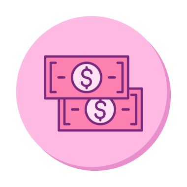 para düz simgesi, vektör illüstrasyonu