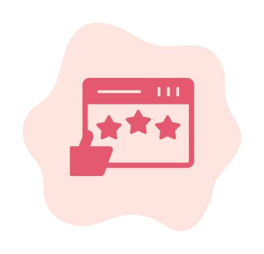 Simge vektör illüstrasyon tasarımını gözden geçir