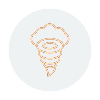 Tornado Simgesi, basit vektör illüstrasyonu
