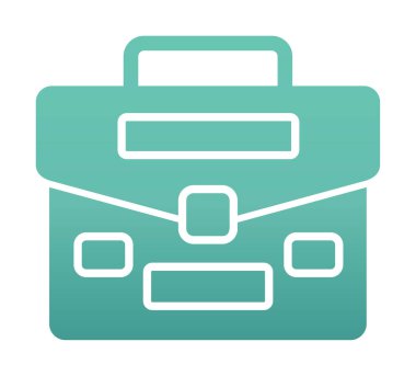 Çanta. Web simgesi basit illüstrasyon  