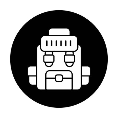 Askeri Sırt Çantası vektör çizimi