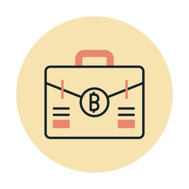 Bitcoin 'li çanta. Web simgesi 