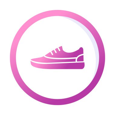 spor ayakkabı ikonu vektör illüstrasyonu 