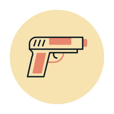 silah simgesi vektör illüstrasyonu