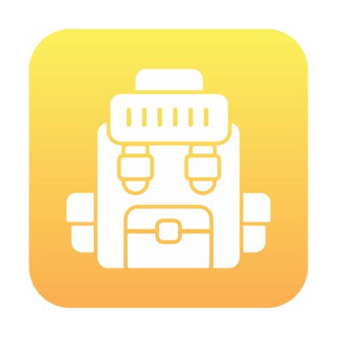 Askeri Sırt Çantası vektör çizimi