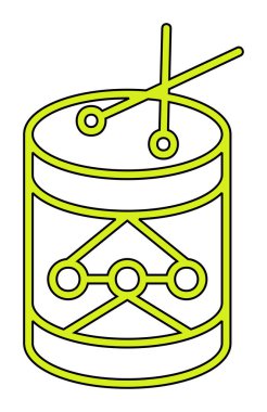 Davullar web simgesi, vektör illüstrasyonu