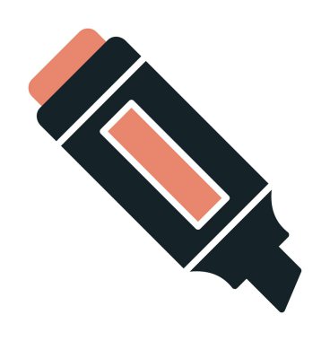 İşaretleyici. Web simgesi basit illüstrasyon                       