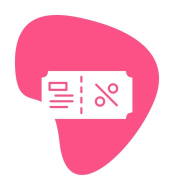 Hediye çeki web simgesi, vektör illüstrasyonu 