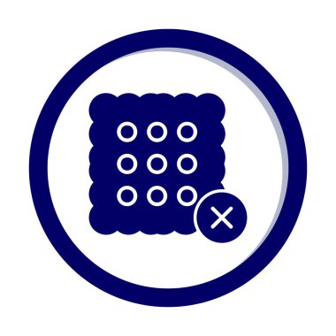 Basit Şekersiz simge, vektör illüstrasyonu