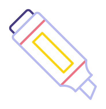 İşaretleyici. Web simgesi basit illüstrasyon                       