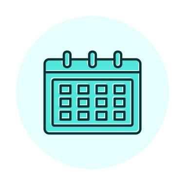 Takvim web simge vektör çizim