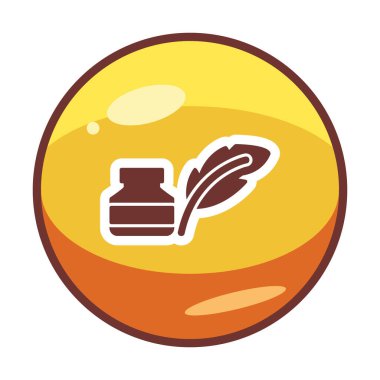 Quill ve Ink vektör simgesi