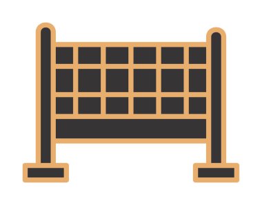 voleybol net simge vektör çizim