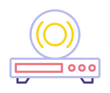 CD çalar simge vektör çizim