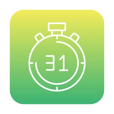 Basit düz kronometre vektör çizimi