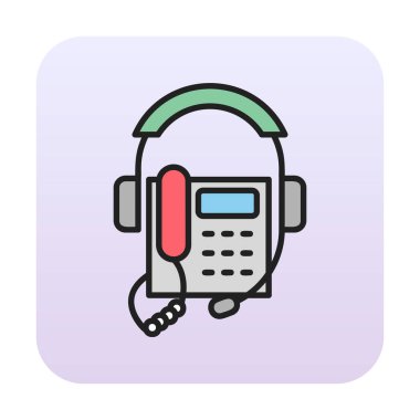 telefon web simgesi, vektör çizim 