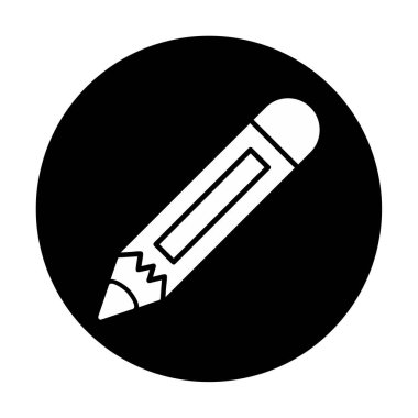 düz kalem simgesi basit illüstrasyon