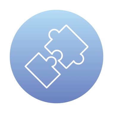 Bulmaca simgesi izole edildi. iş vektörü illüstrasyon tasarım şablonu