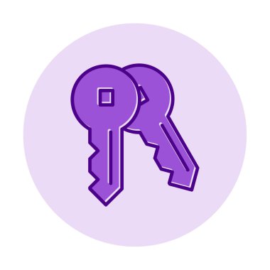 anahtar simgesi. düz dizayn. vektör illüstrasyonu 