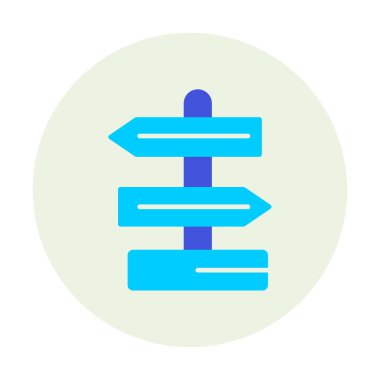 Yön işareti. Web simgesi basit tasarım 