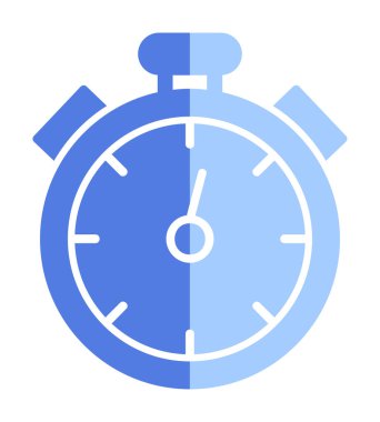 Basit düz kronometre vektör çizimi