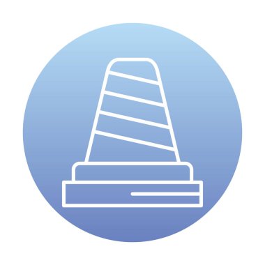 Trafik konisi vektör resimleme tasarımı