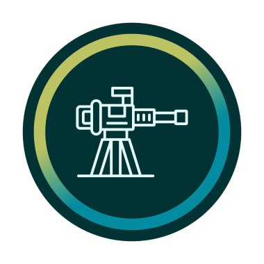 Makine Tüfeği vektör illüstrasyonu