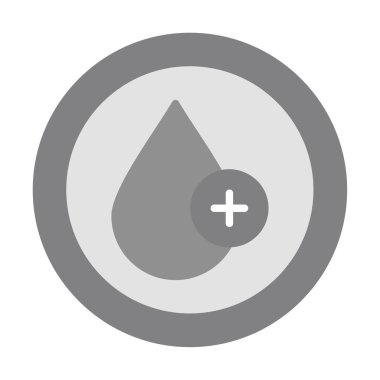 Kan damlası ağ simgesi, vektör illüstrasyonu 