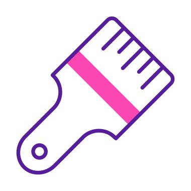 fırça ağ ikonu vektör illüstrasyonu