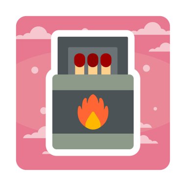 Basit düz eşleştirme simge vektör illüstrasyonuName 