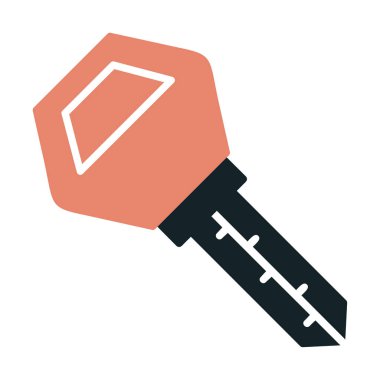 Araba anahtarı simgesi. düz dizayn. vektör illüstrasyonu 