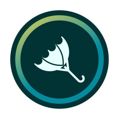 şemsiye simgesi vektör illüstrasyonu 