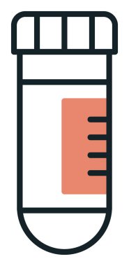 test tüpü modern simge vektör çizimi