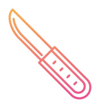 Beyaz arka plan üzerinde izole bıçak simge vektör  