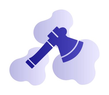 Balta. Web simgesi basit illüstrasyon