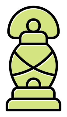 Basit düz El Feneri vektör çizimi 