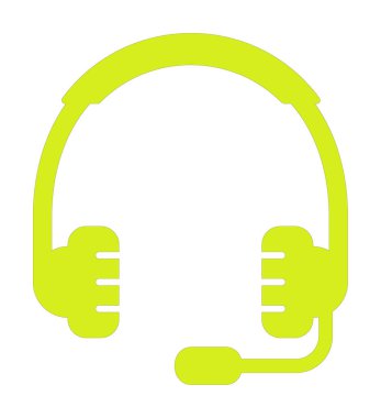 kulaklıklar düz simge, vektör illüstrasyonu