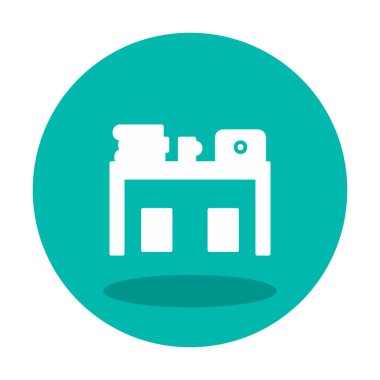 bilgisayar Resepsiyon simge vektör çizim 