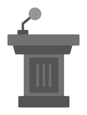 Podyum simgesinin vektör illüstrasyonu 