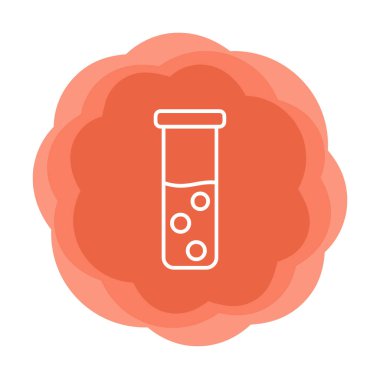 test tüpü modern simge vektör çizimi