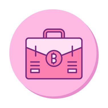 Bitcoin 'li çanta. Web simgesi 