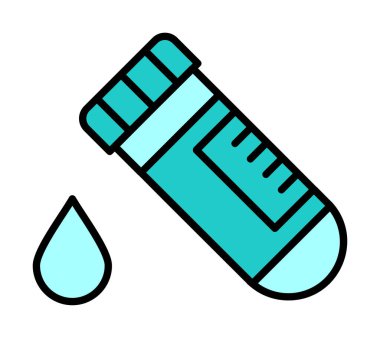 Kan Test Ağı simgesi, vektör illüstrasyonu