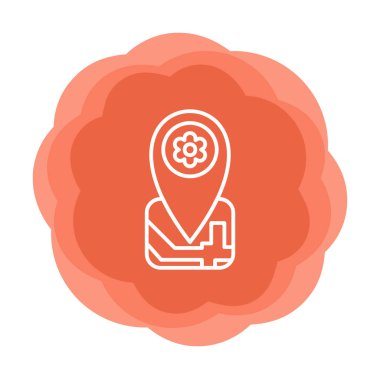 Yer Tutucu simgesinin vektör illüstrasyonu 