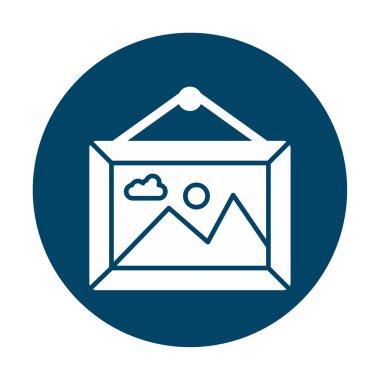 Doğa web simgesi, vektör illüstrasyonu 