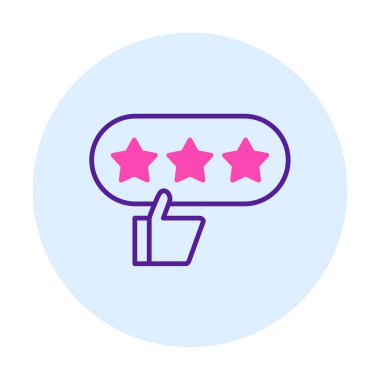 derecelendirme vektör simgesi, İyi İnceleme konsepti                         